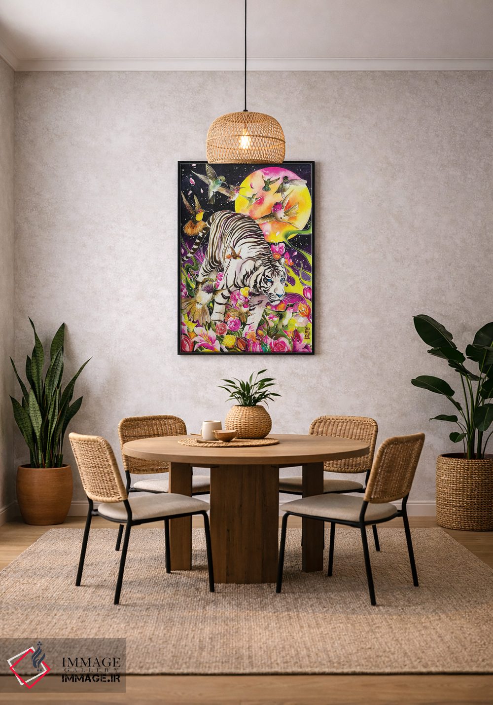 تابلو دکوراتیو روح سفید اثر جونگکی - D2B