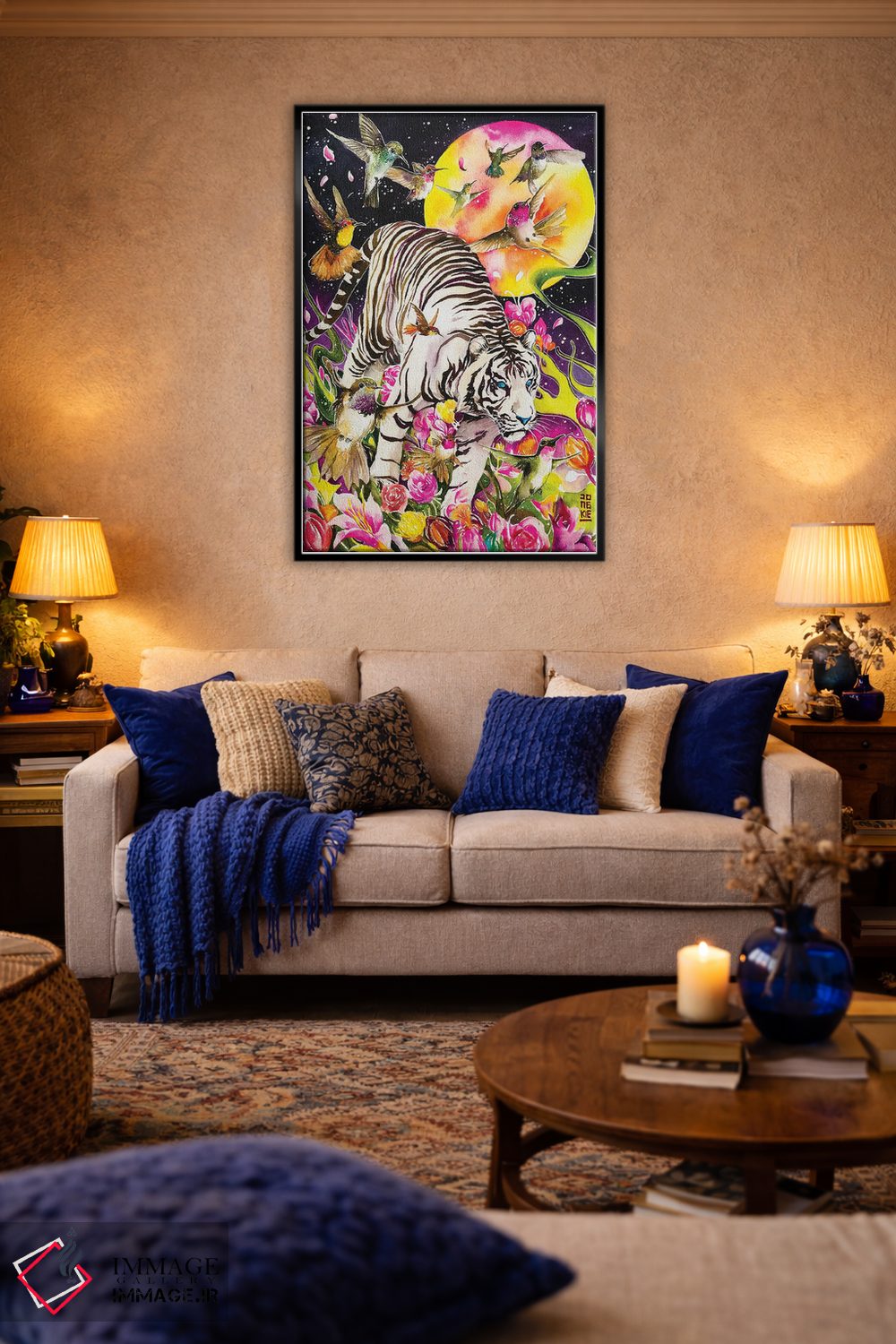 تابلو دکوراتیو روح سفید اثر جونگکی - D3B