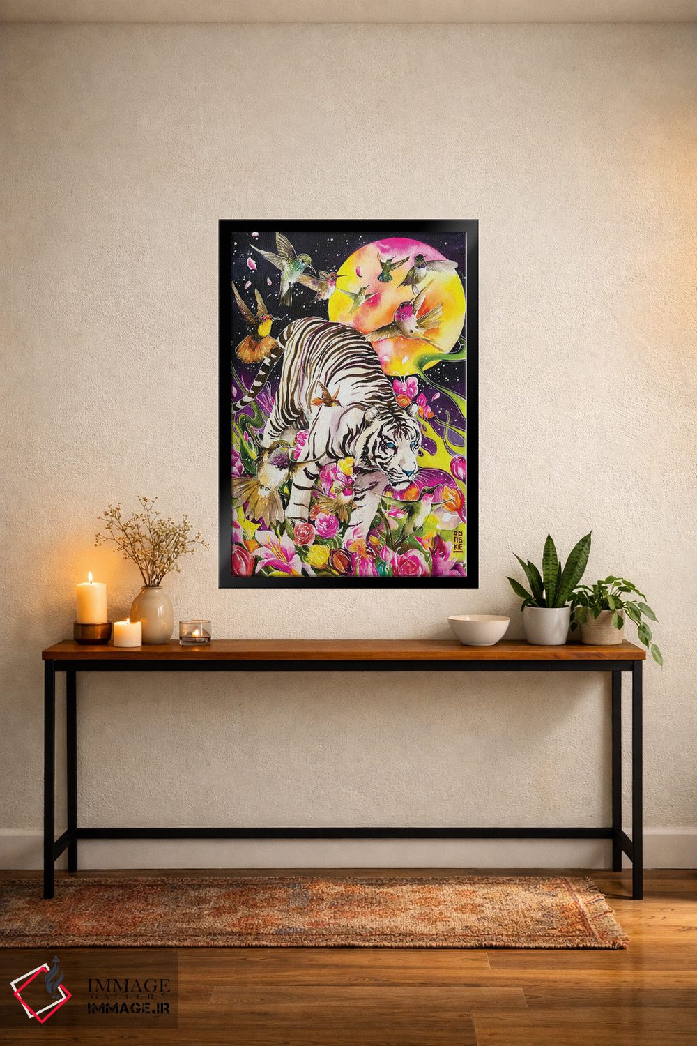 تابلو دکوراتیو روح سفید اثر جونگکی - D4B