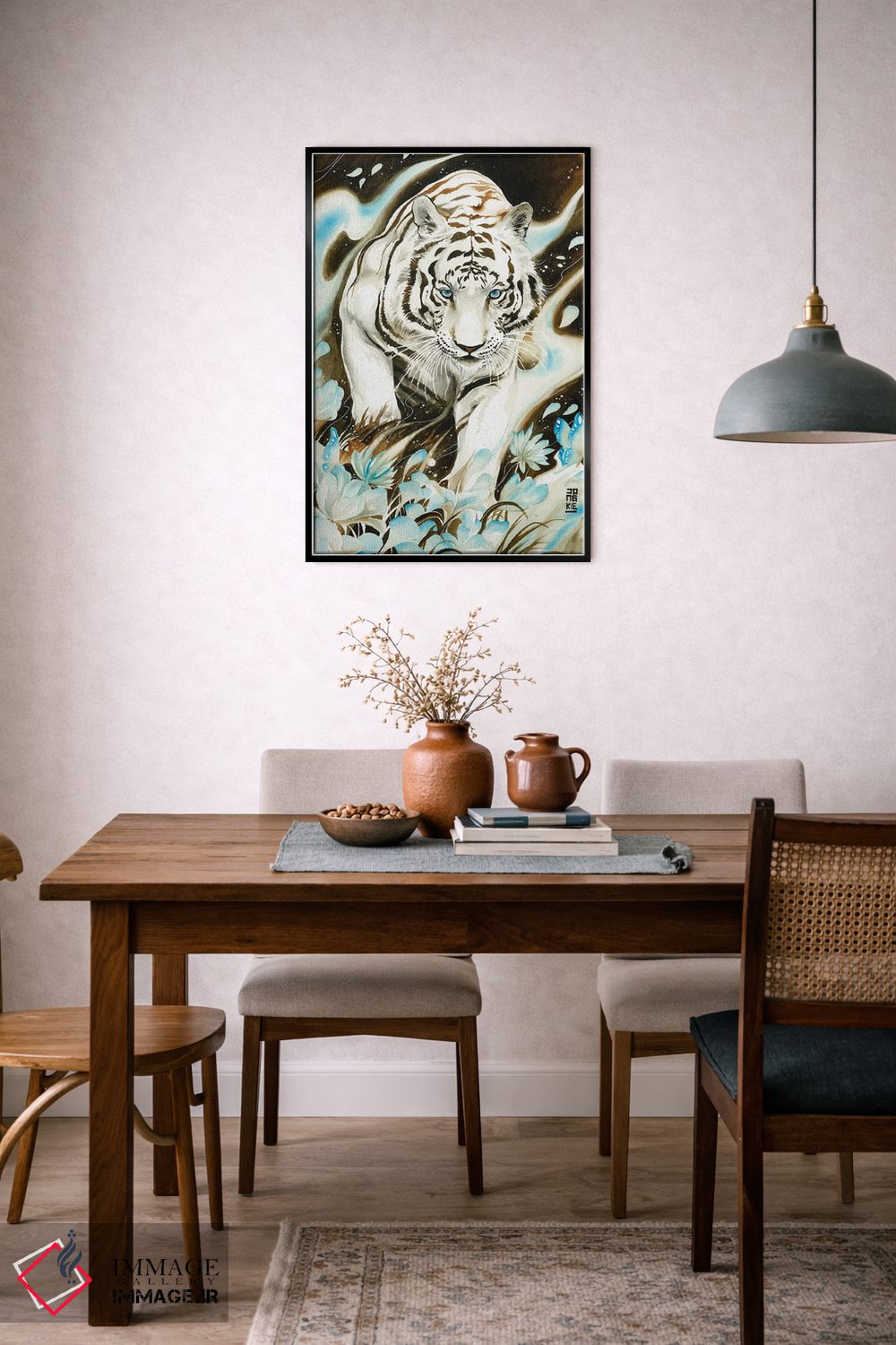 تابلو دکوراتیو روح سفید اثر جونگکی - D5B