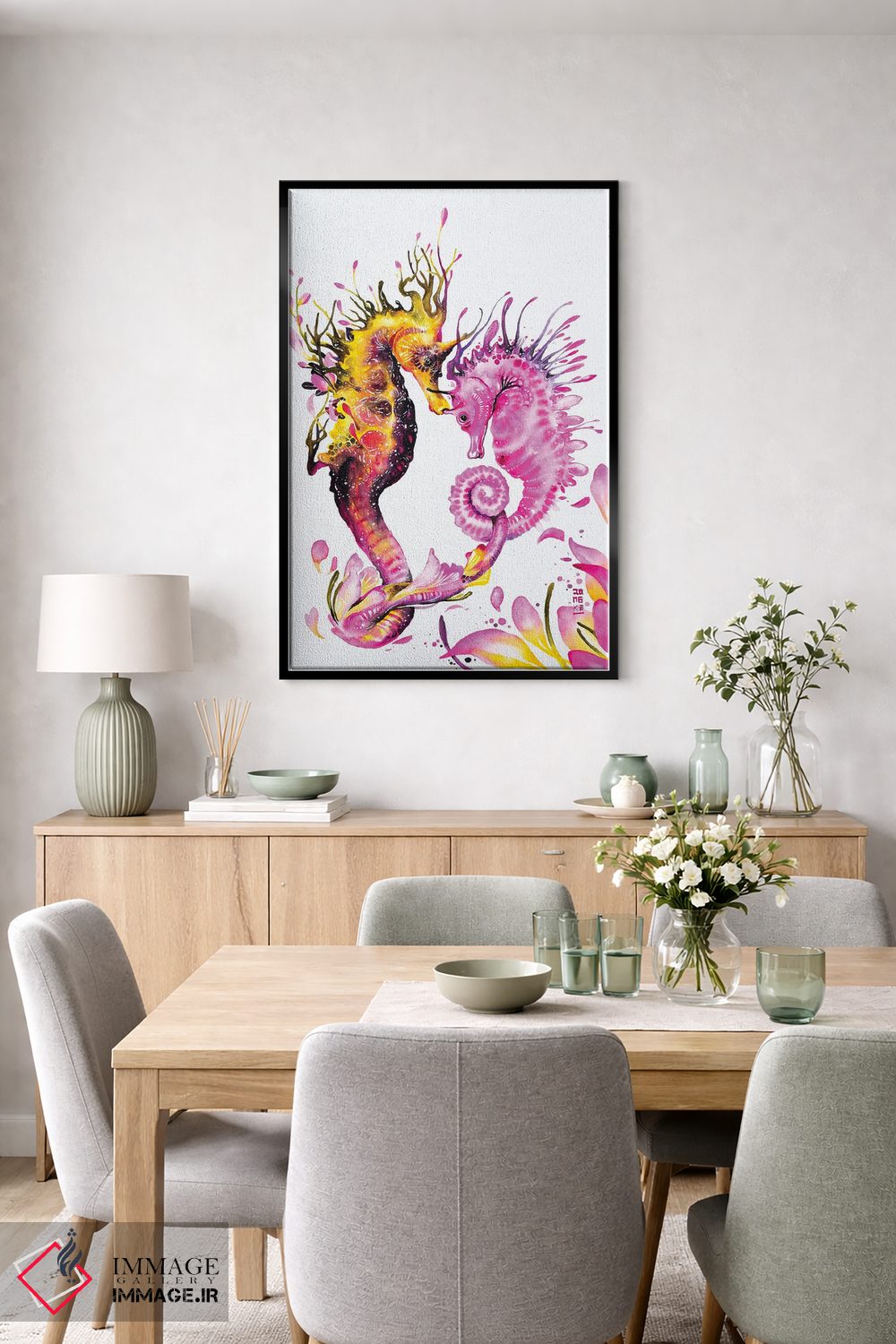 تابلو دکوراتیو پیوند قلب ها اثر جونگکی - D6B