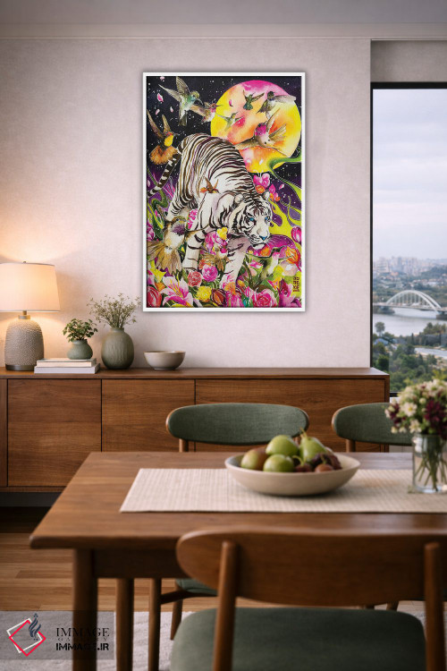 تابلو دکوراتیو روح سفید اثر جونگکی - D5W