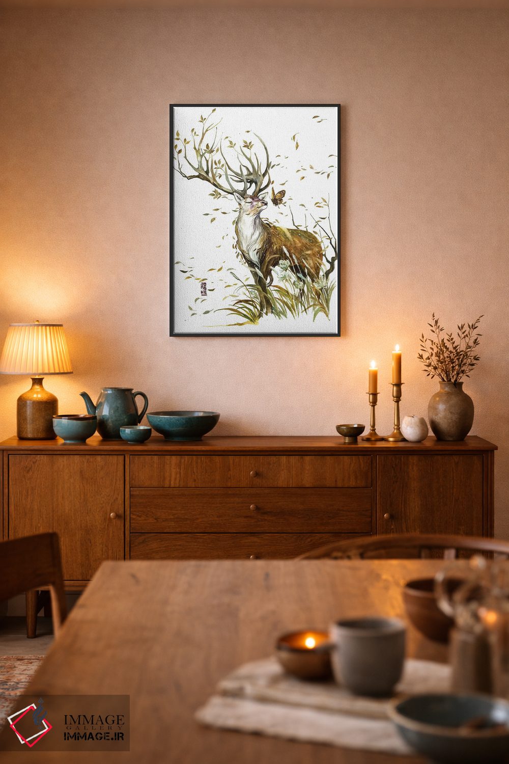 تابلو دکوراتیو باد زندگی اثر جونگکی - D6B