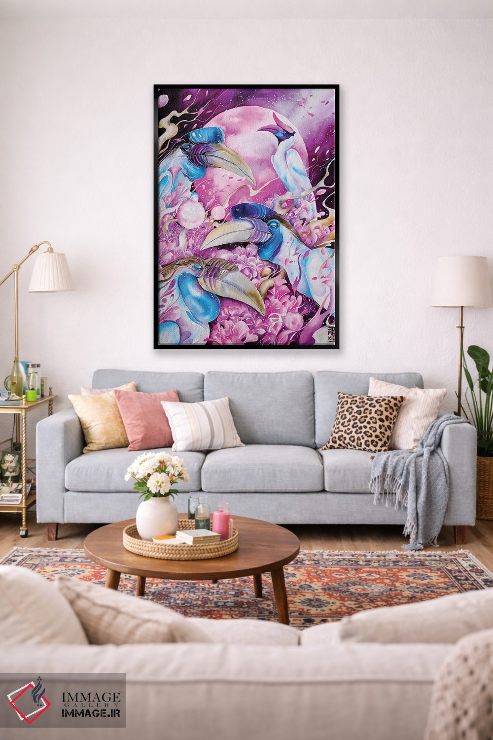 تابلو دکوراتیو ماه نو اثر جونگکی - D1B