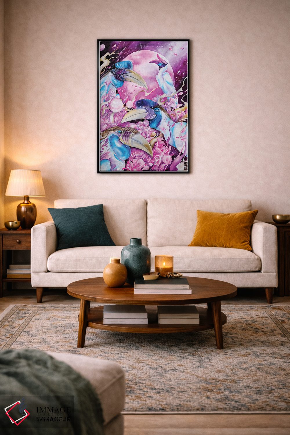 تابلو دکوراتیو ماه نو اثر جونگکی - D4B