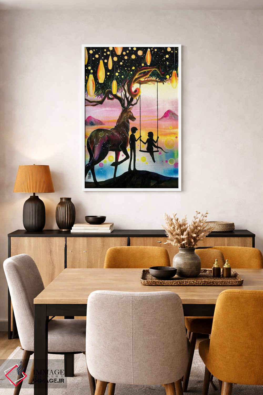 تابلو دکوراتیو در کنار تو اثر جونگکی - D5W