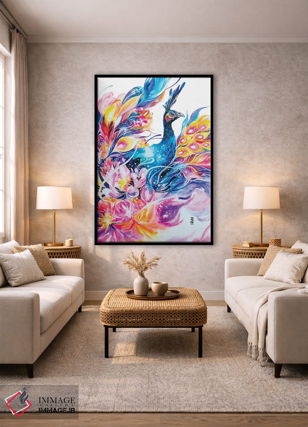 تابلو دکوراتیو زندگی دل انگیز اثر جونگکی - D1B