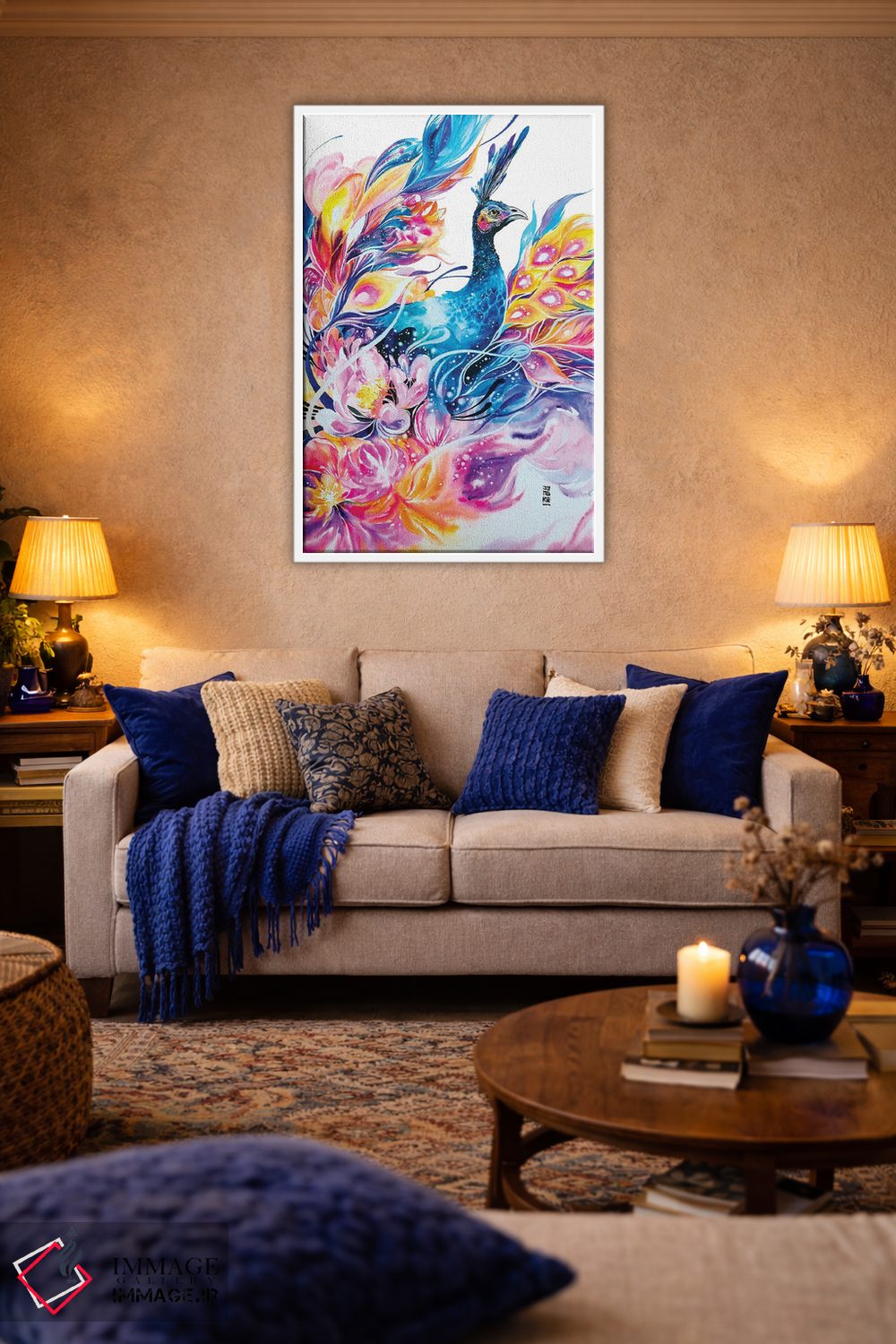 تابلو دکوراتیو زندگی دل انگیز اثر جونگکی - D3W