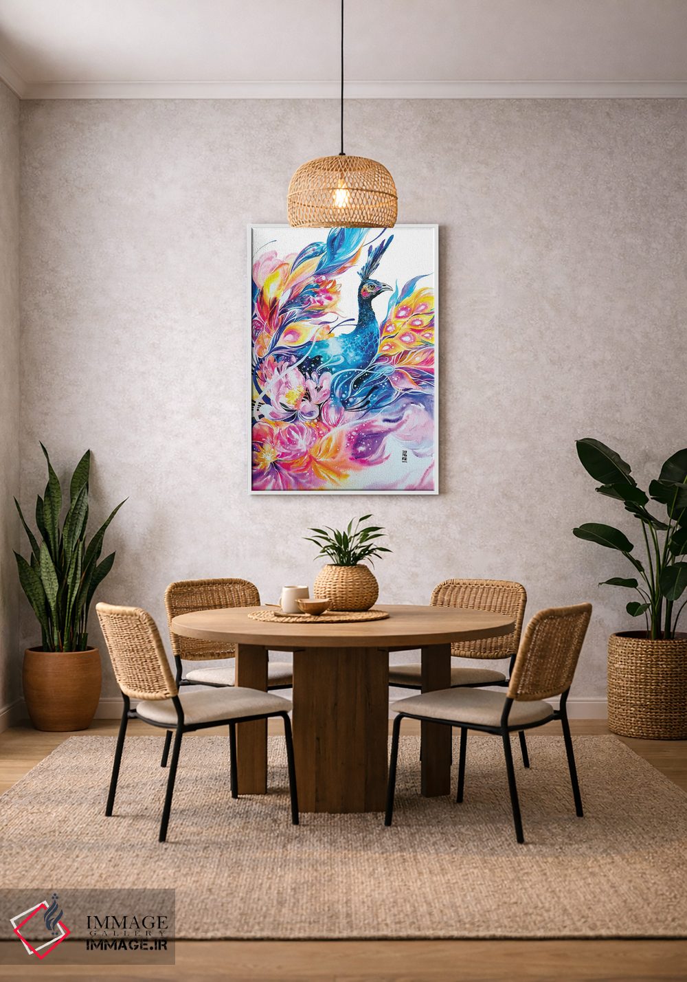 تابلو دکوراتیو زندگی دل انگیز اثر جونگکی - D2W