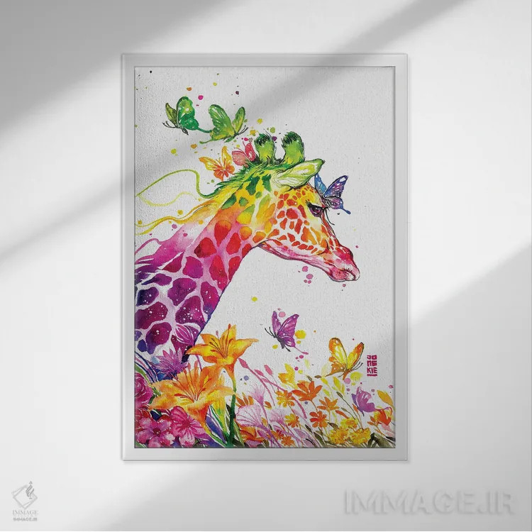 تابلو دکوراتیو فردوس اثر جونگکی - نمای قابدار سفید