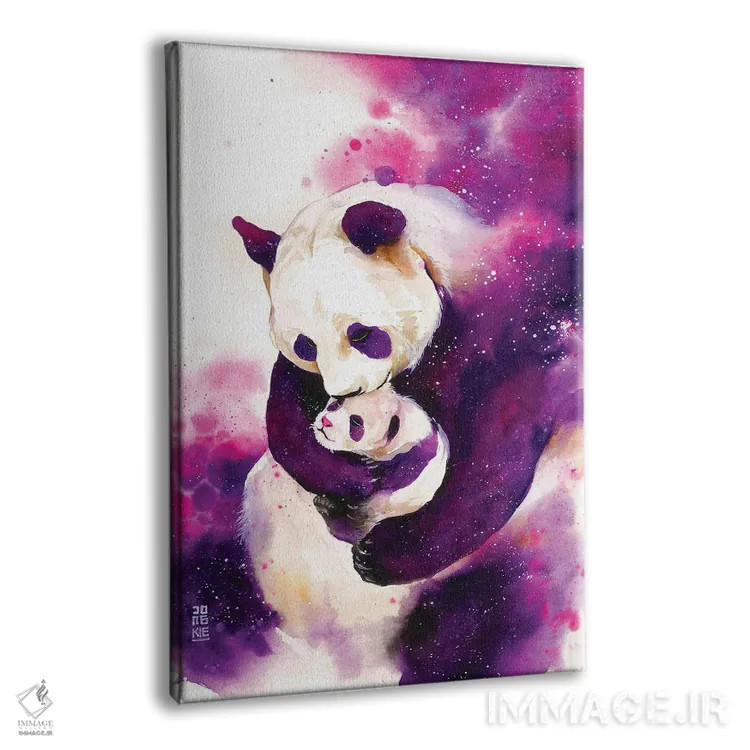 تابلو دکوراتیو عشق مادرانه اثر جونگکی - نمای پرسپکتیو محصول