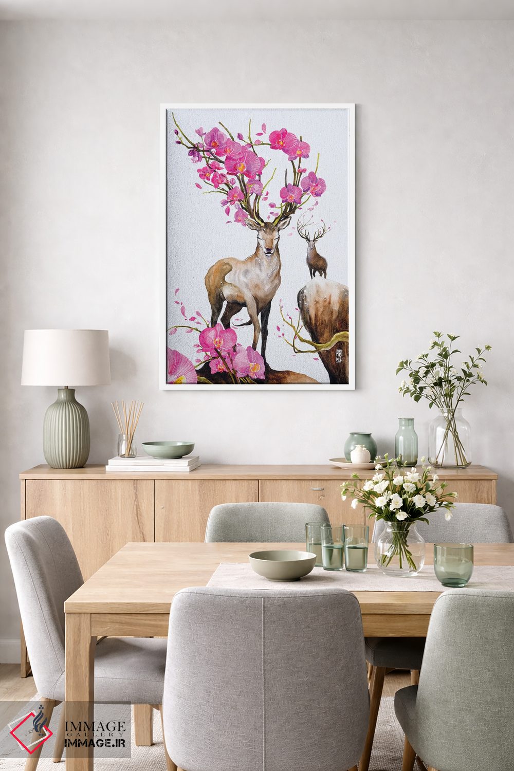 تابلو دکوراتیو شعر زندگی اثر جونگکی - D4W