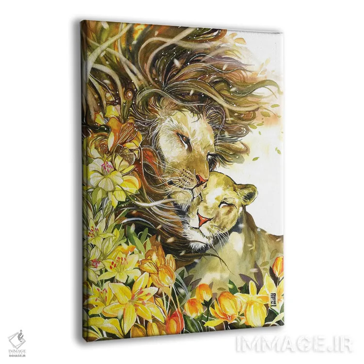 تابلو دکوراتیو والس بهاری اثر جونگکی - نمای پرسپکتیو محصول