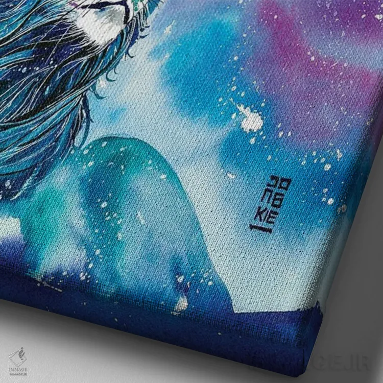 تابلو دکوراتیو لحظه ای برای به خاطر سپردن اثر جونگکی - نمای نزدیک بافت بوم