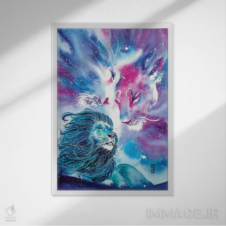 تابلو دکوراتیو لحظه ای برای به خاطر سپردن اثر جونگکی - نمای قابدار سفید