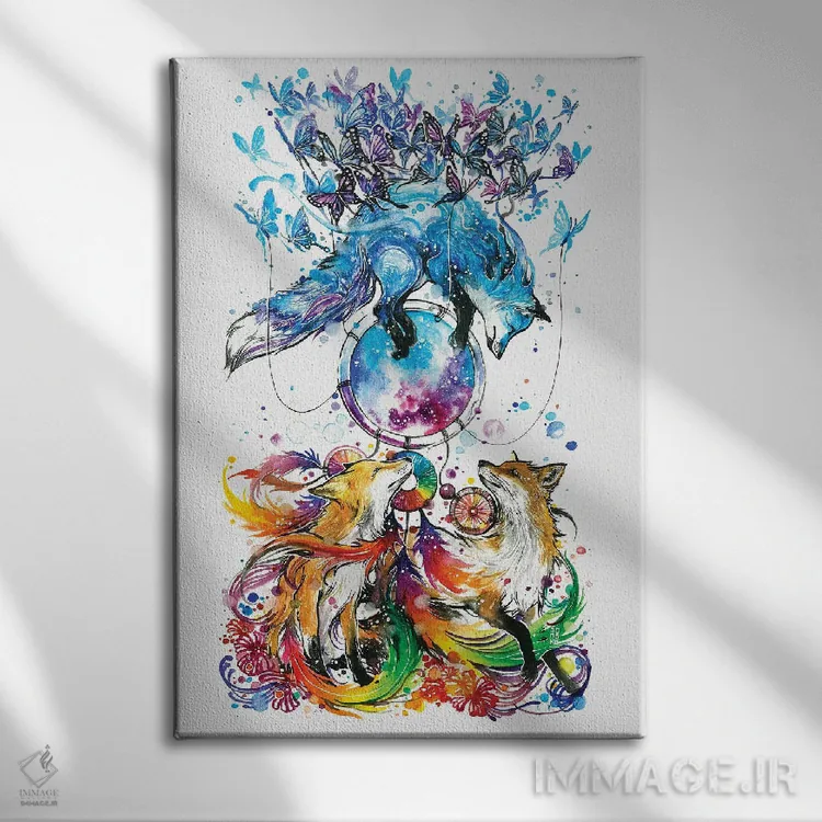 تابلو دکوراتیو گیرنده رویاها اثر جونگکی - نمای روبهرو روی دیوار