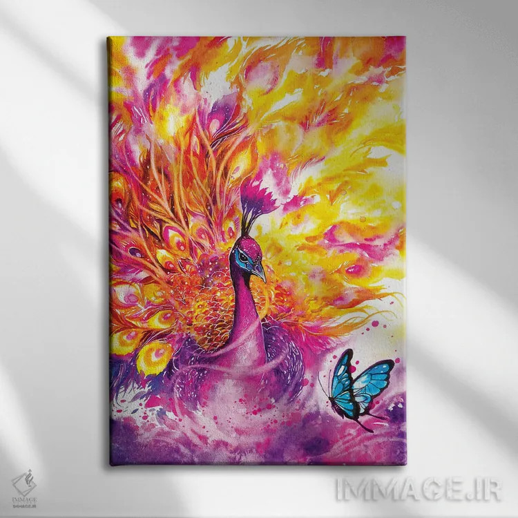 تابلو دکوراتیو هاله اثر جونگکی - نمای روبهرو روی دیوار