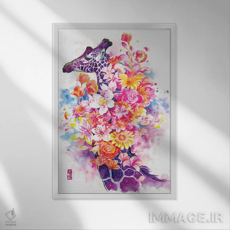 تابلو دکوراتیو بهار اثر جونگکی - نمای قابدار سفید