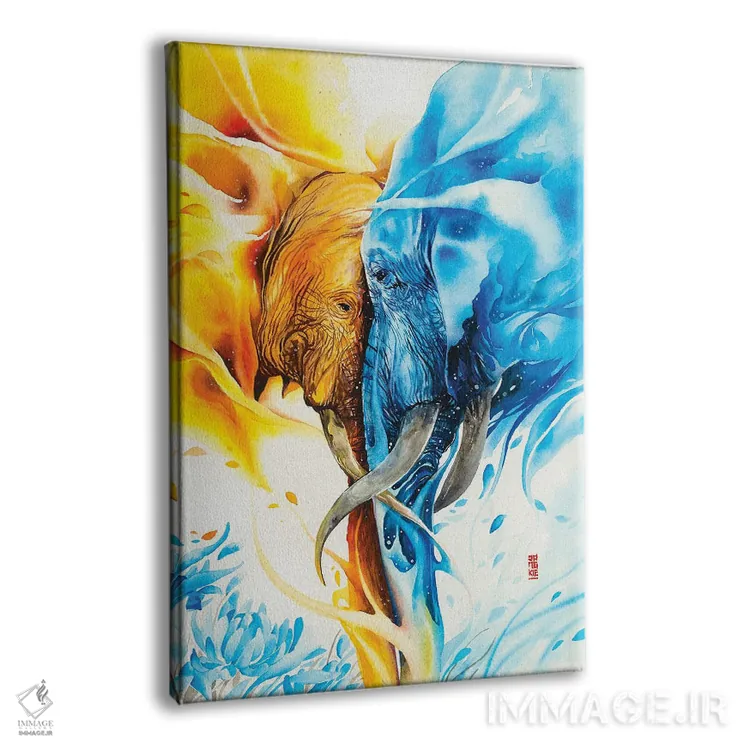 تابلو دکوراتیو گل وحشی اثر جونگکی - نمای پرسپکتیو محصول