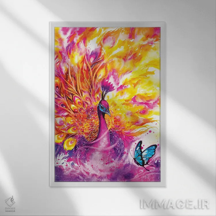 تابلو دکوراتیو هاله اثر جونگکی - نمای قابدار سفید