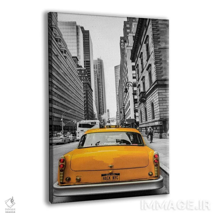 تابلو دکوراتیو تاکسی در نیویورک اثر اندرز یورولف - نمای پرسپکتیو محصول