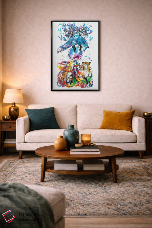 تابلو دکوراتیو گیرنده رویاها اثر جونگکی - D5B