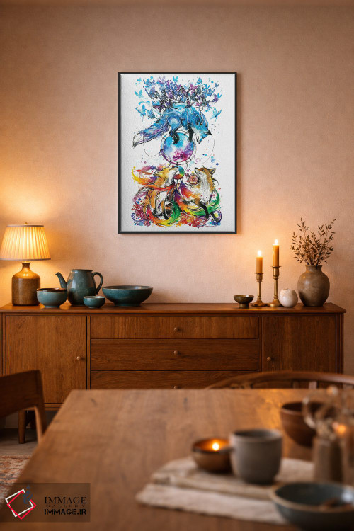 تابلو دکوراتیو گیرنده رویاها اثر جونگکی - D6B