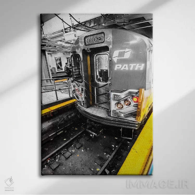 تابلو دکوراتیو متروی نیویورک اثر اندرز یورولف - نمای روبهرو روی دیوار