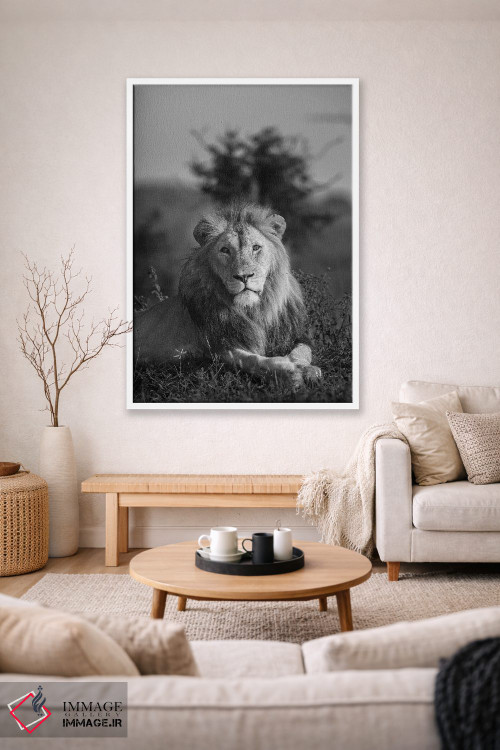 تابلو دکوراتیو شاه شیر اثر اندرز یورولف - D1W