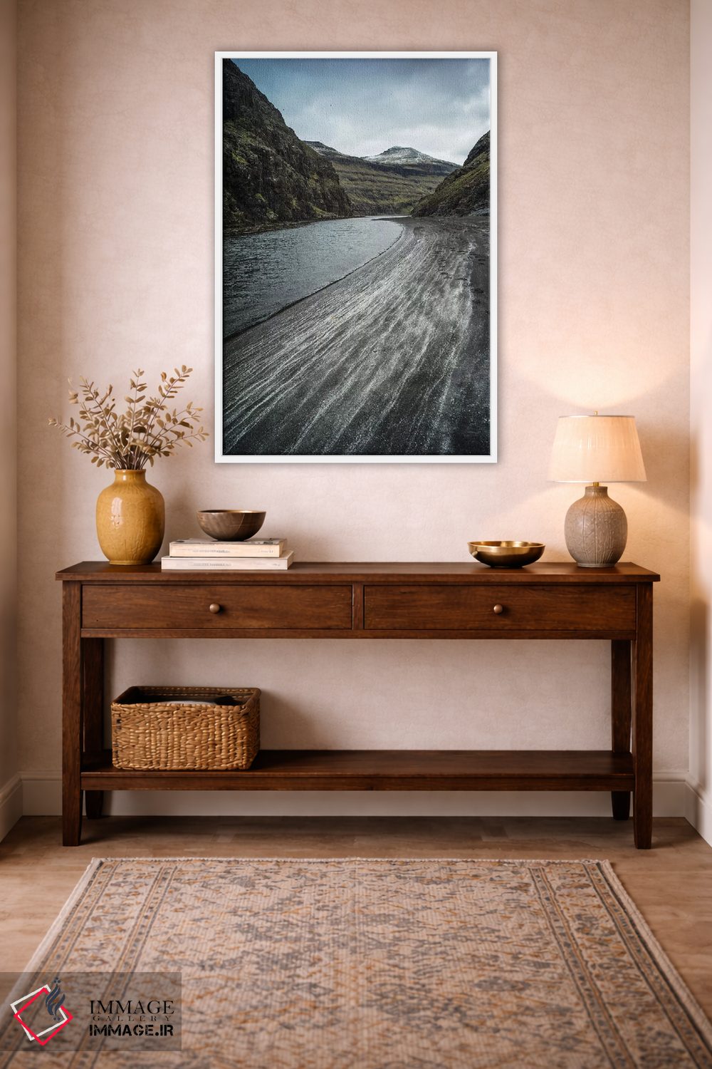 تابلو دکوراتیو خطوط هنگام جزر دریا اثر اندرز یورولف - D2W