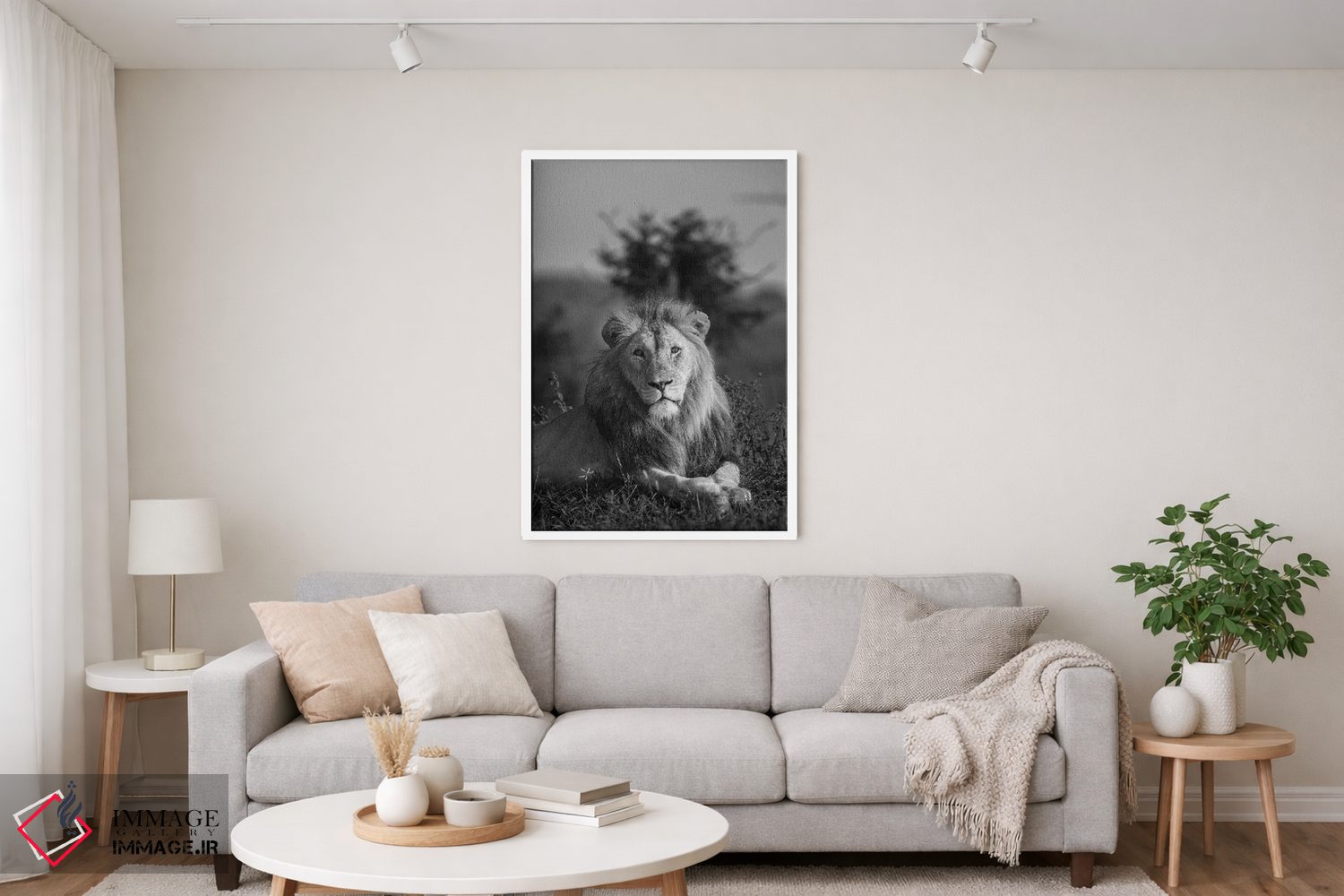 تابلو دکوراتیو شاه شیر اثر اندرز یورولف - D5W