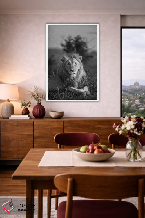 تابلو دکوراتیو شاه شیر اثر اندرز یورولف - D6W