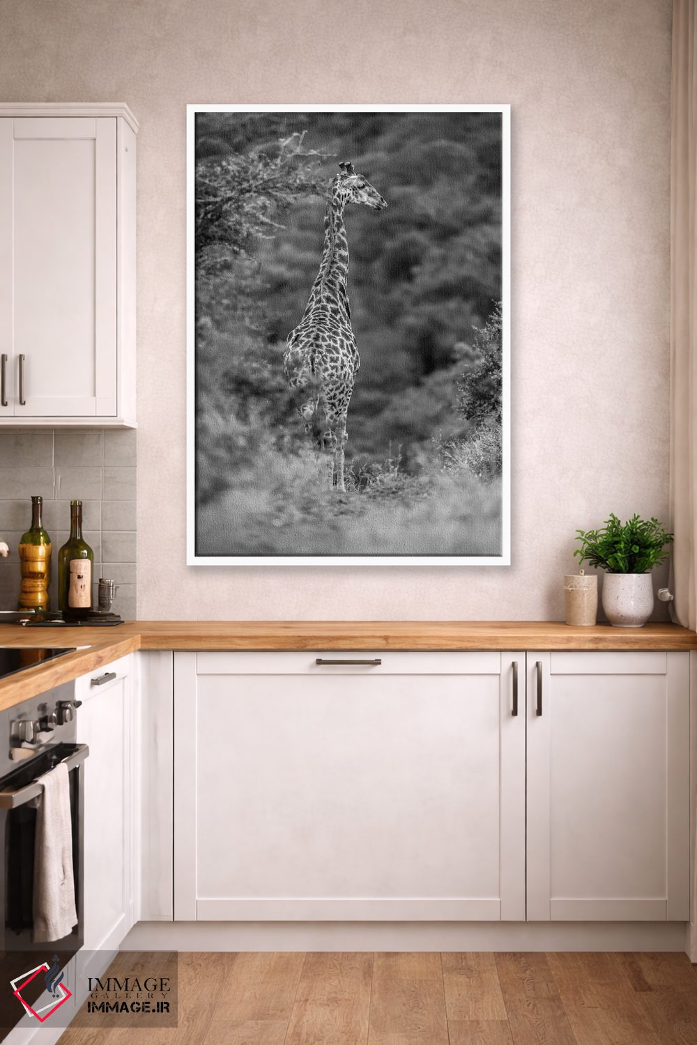 تابلو دکوراتیو زرافه جوان اثر اندرز یورولف - D3W