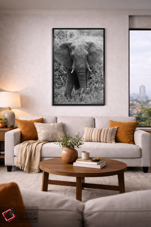 تابلو دکوراتیو فیل در بیشه اثر اندرز یورولف - D3B