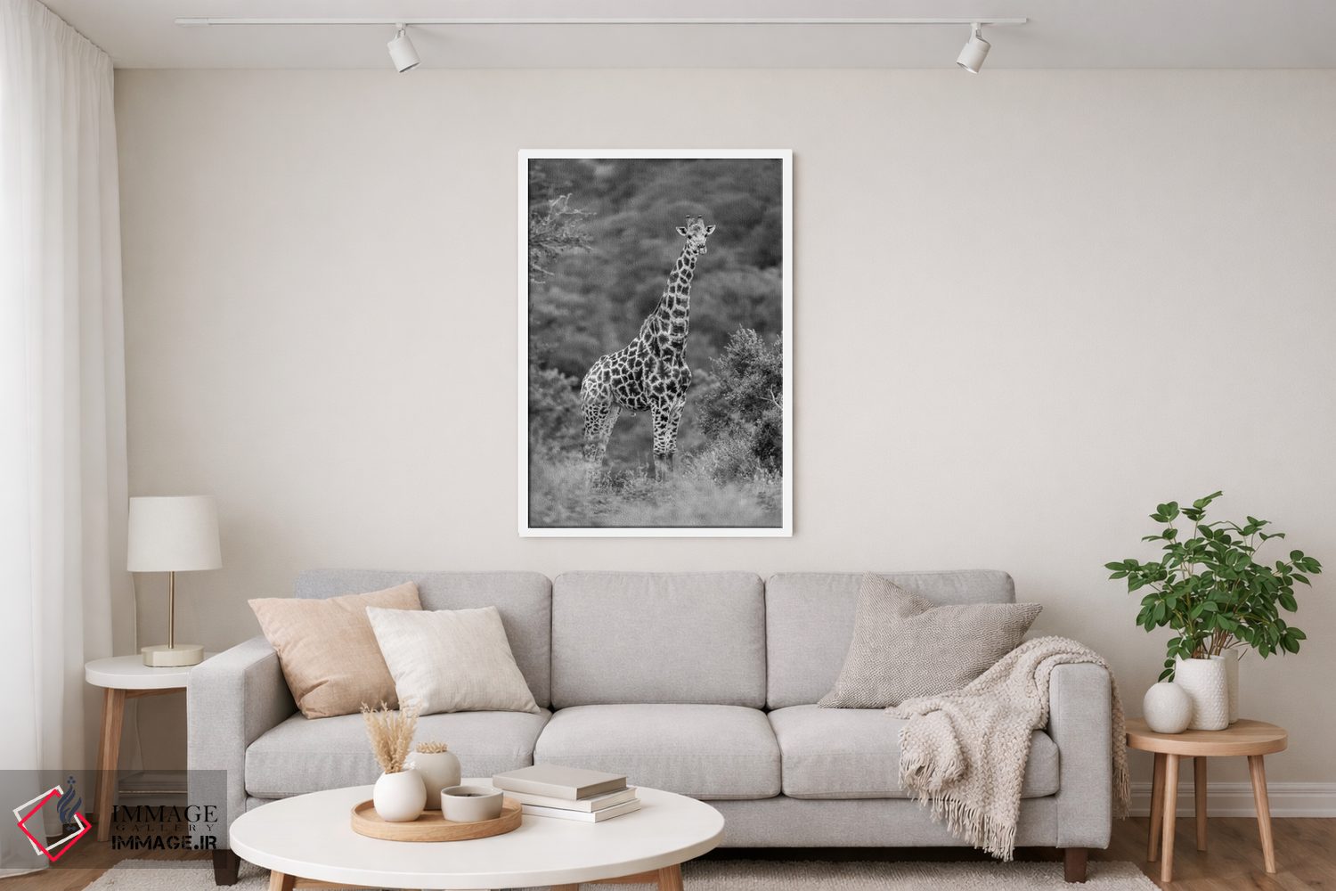 تابلو دکوراتیو زرافه باوقار اثر اندرز یورولف - D3W