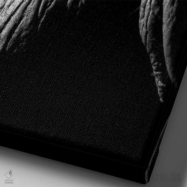 تابلو دکوراتیو فیل اثر اندرز یورولف - نمای نزدیک بافت بوم