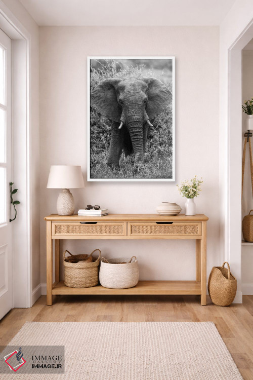 تابلو دکوراتیو فیل در بیشه اثر اندرز یورولف - D6W
