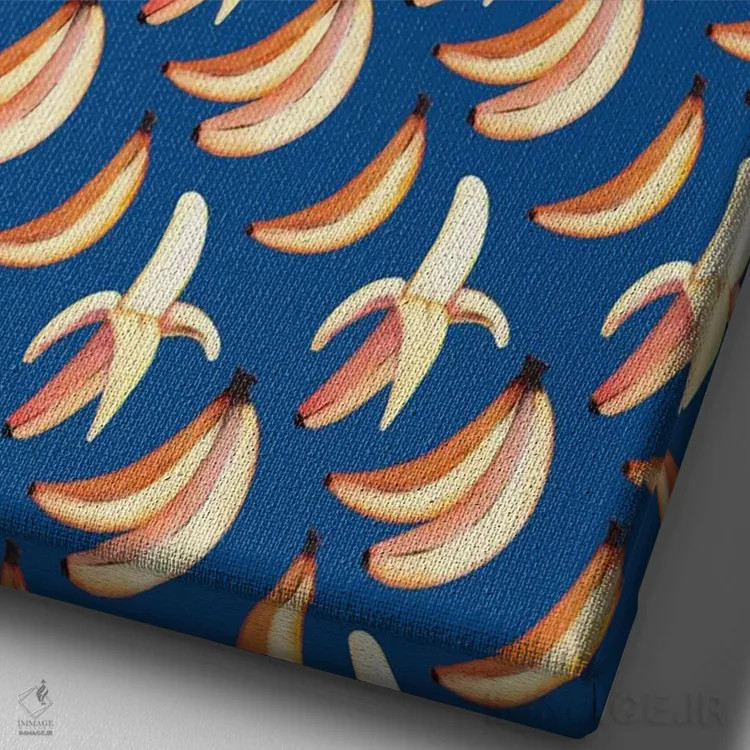 تابلو دکوراتیو موزها اثر جو تایلور - نمای نزدیک بافت بوم