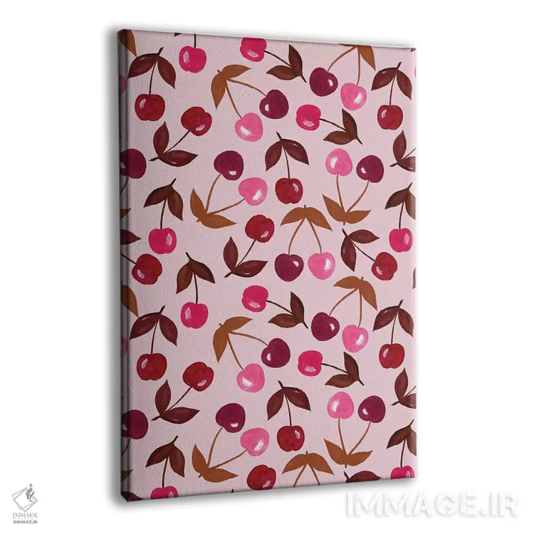 تابلو دکوراتیو آلبالوهای نقاشی شده اثر جو تایلور - نمای پرسپکتیو محصول