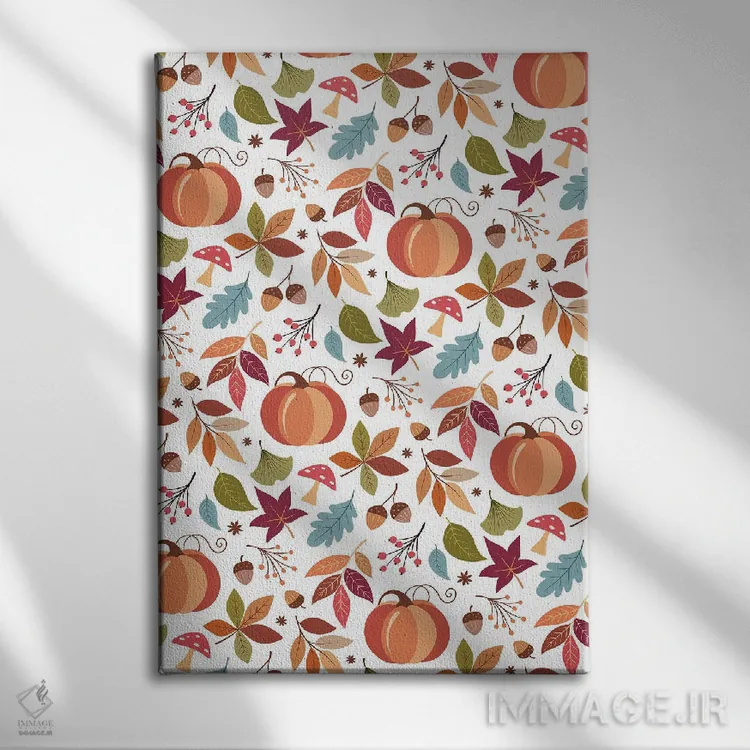 تابلو دکوراتیو ادویه کدو حلوایی اثر جو تایلور - نمای روبهرو روی دیوار