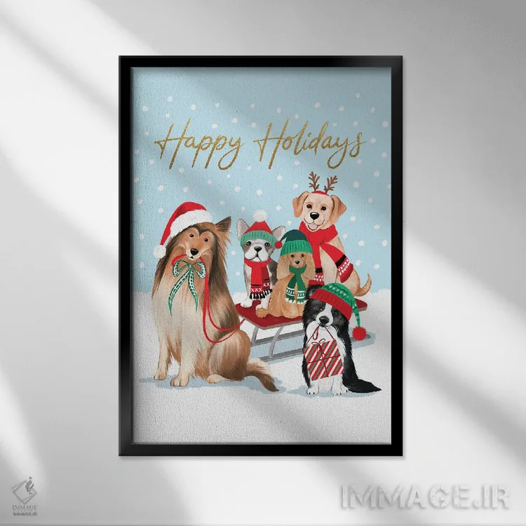 تابلو دکوراتیو تعطیلات خوش اثر جو تایلور - نمای قابدار مشکی