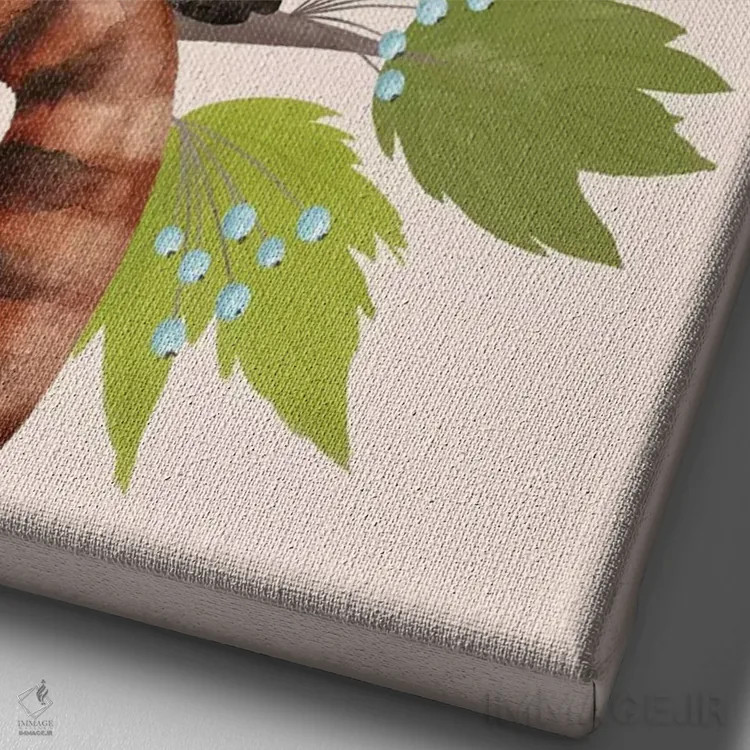 تابلو دکوراتیو یکی از جنس مهربانی II اثر جو تایلور - نمای نزدیک بافت بوم