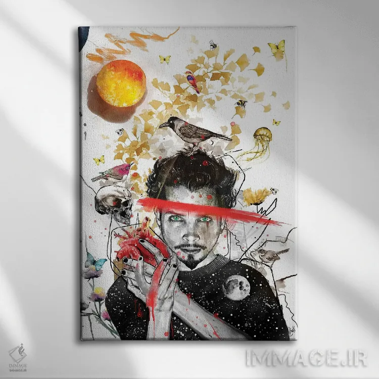 تابلو دکوراتیو کریس کورنل اثر جان سانتوس - نمای روبهرو روی دیوار