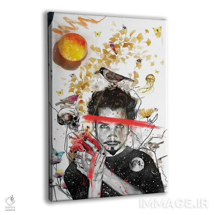 تابلو دکوراتیو کریس کورنل اثر جان سانتوس - نمای پرسپکتیو محصول