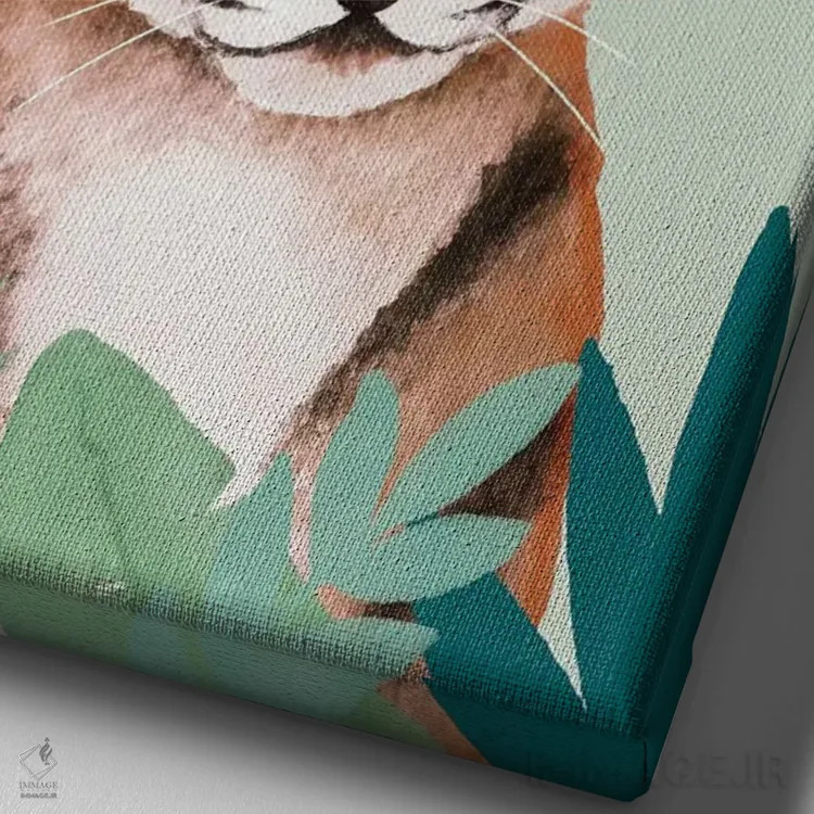 تابلو دکوراتیو در سراسر جهان II اثر جو تایلور - نمای نزدیک بافت بوم