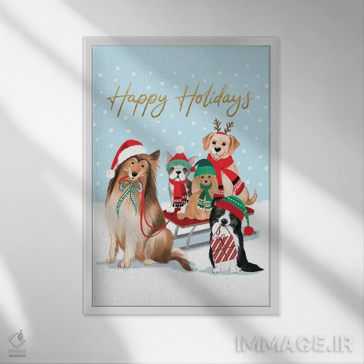 تابلو دکوراتیو تعطیلات خوش اثر جو تایلور - نمای قابدار سفید