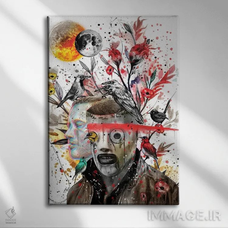 تابلو دکوراتیو کوری تیلور II اثر جان سانتوس - نمای روبهرو روی دیوار