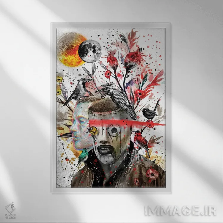 تابلو دکوراتیو کوری تیلور II اثر جان سانتوس - نمای قابدار سفید