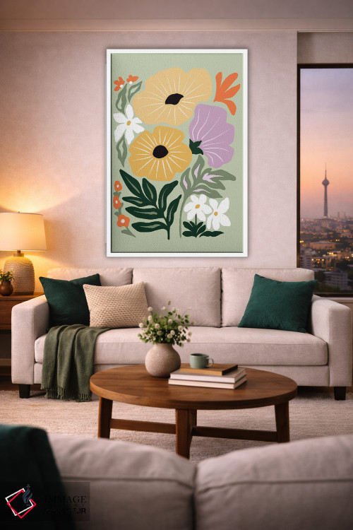 تابلو دکوراتیو چمنزار طلایی اثر جو تایلور - D1W