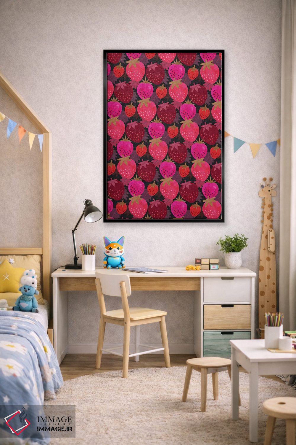 تابلو دکوراتیو توت فرنگی های پاییزی اثر جو تایلور - D1B